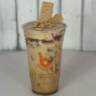 Cinnamon Peach Crisp Iced Latte