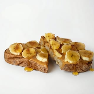 Peanut butter banana toast