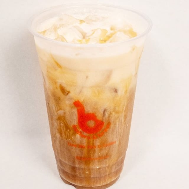 Iced coconut caramel cold brew.