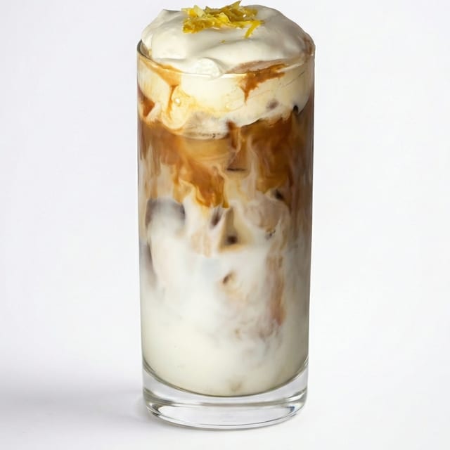 Lemon Coconut Iced Latte.