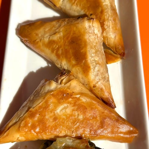 Organic Cheeseburger Empanada.