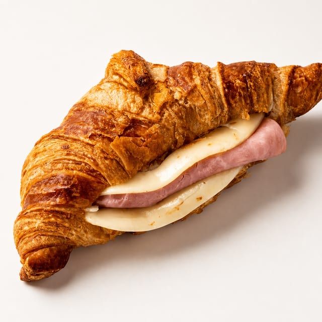 Croissant ham and cheese.