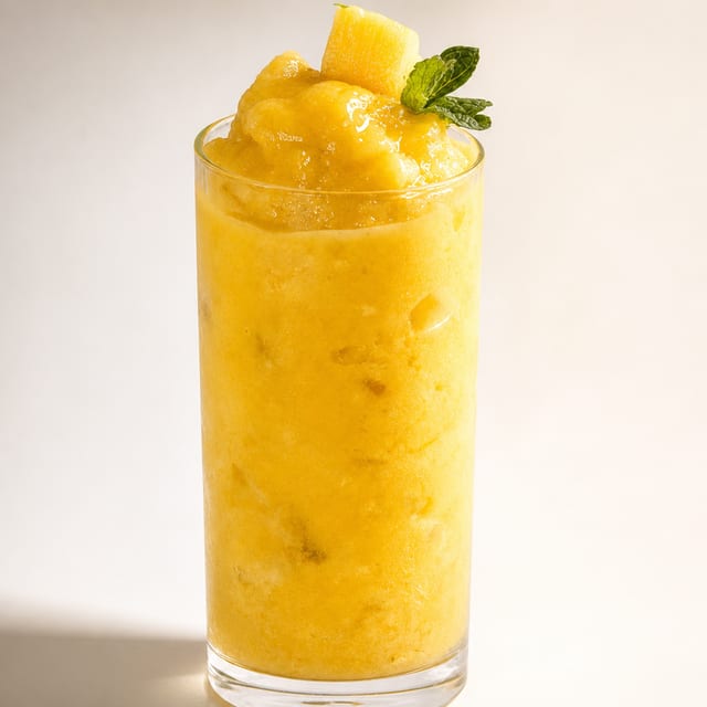 Pineapple banana smootie.