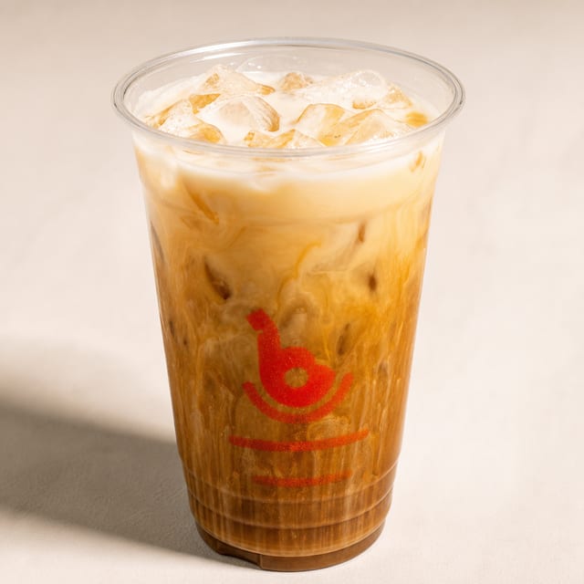 Iced coconut caramel cold brew.